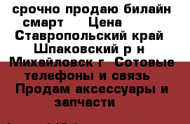 срочно продаю билайн смарт 6 › Цена ­ 600 - Ставропольский край, Шпаковский р-н, Михайловск г. Сотовые телефоны и связь » Продам аксессуары и запчасти   